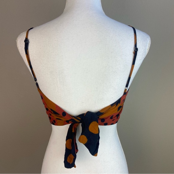 Farm Rio Strawberry Crop Top Tie Back P - Picture 3 of 6